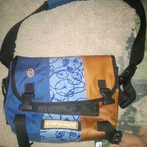 Timbuk2 Classic Messenger Bag M Blue Brown Bicycle